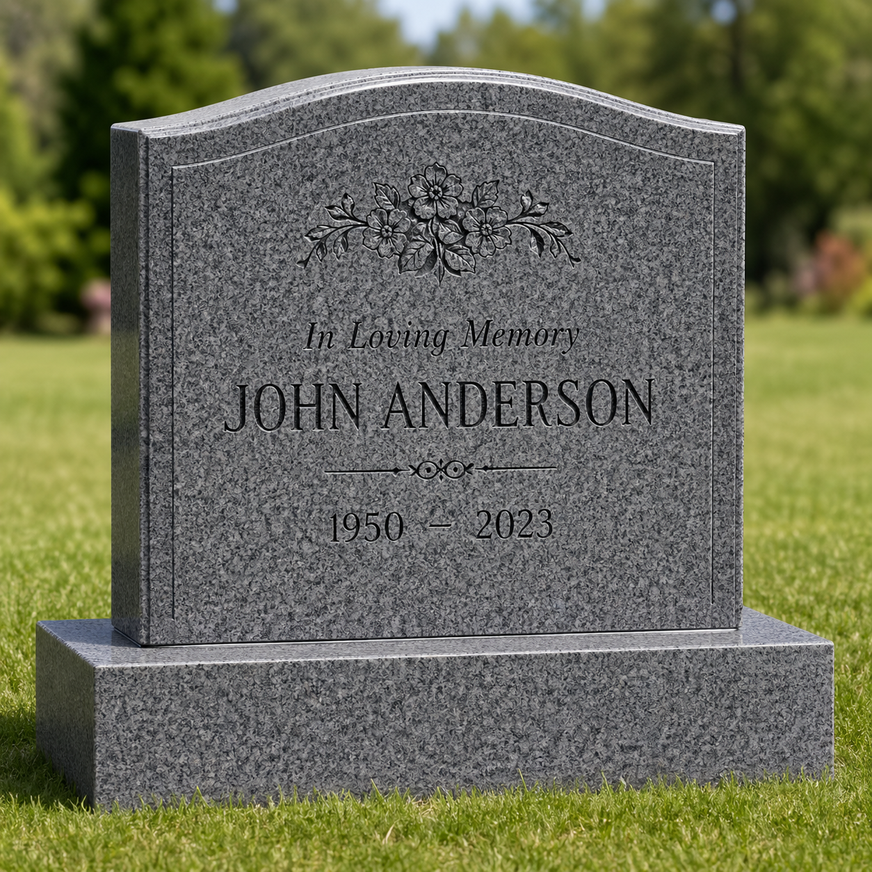 Granite Monument Design hand-carved by Monument Design Shop in NJ — image 2